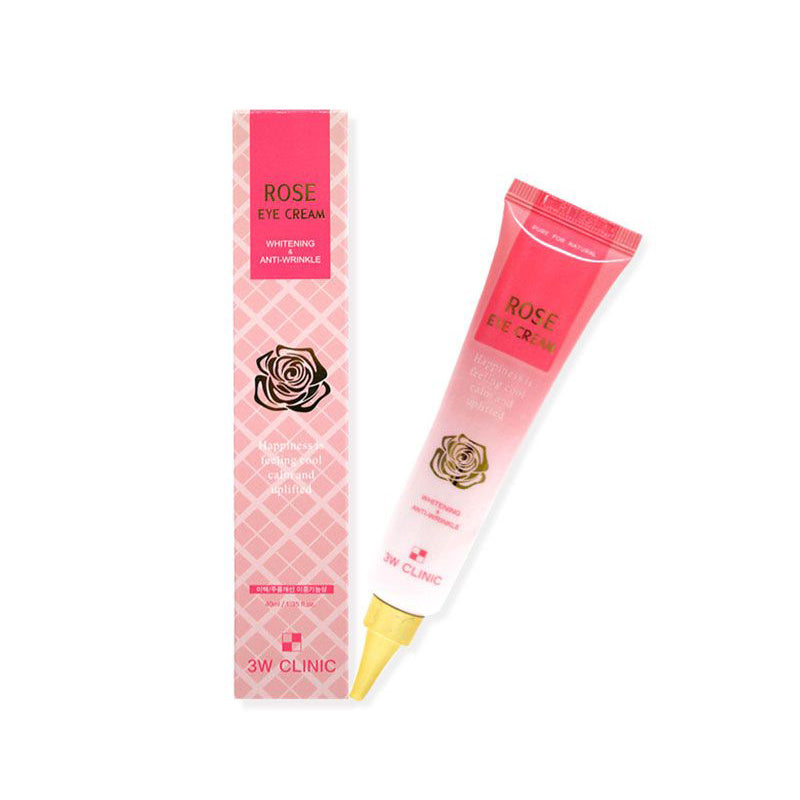 3W Clinic Whitening Anti-Wrinkle Rose Eye Cream