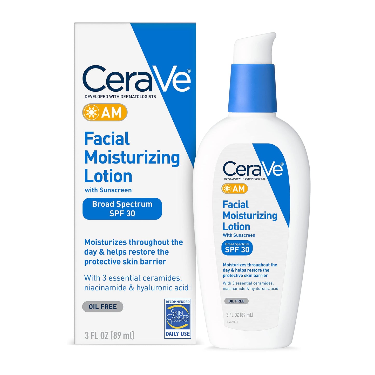 Cerave AM Facial Moisturizing Lotion with Sunscreen SPF30 Oil-Free