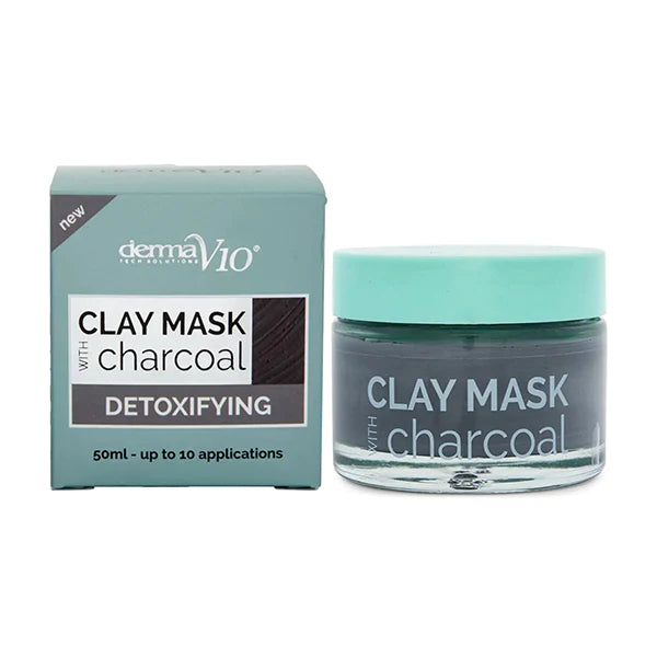 Derma V10 Clay Mask Charcoal Detoxifying 50ml