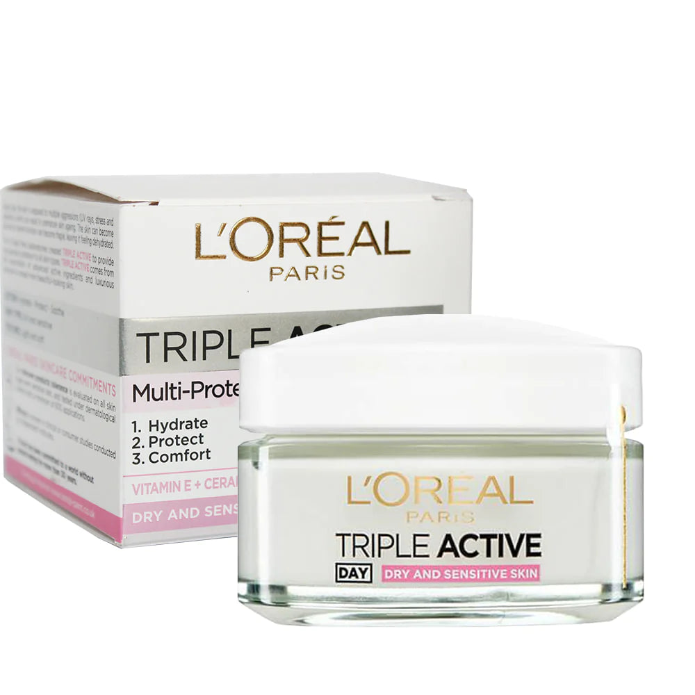 L’Oreal Triple Active Dry and Sensitive Skin 24H Hydration Day Cream