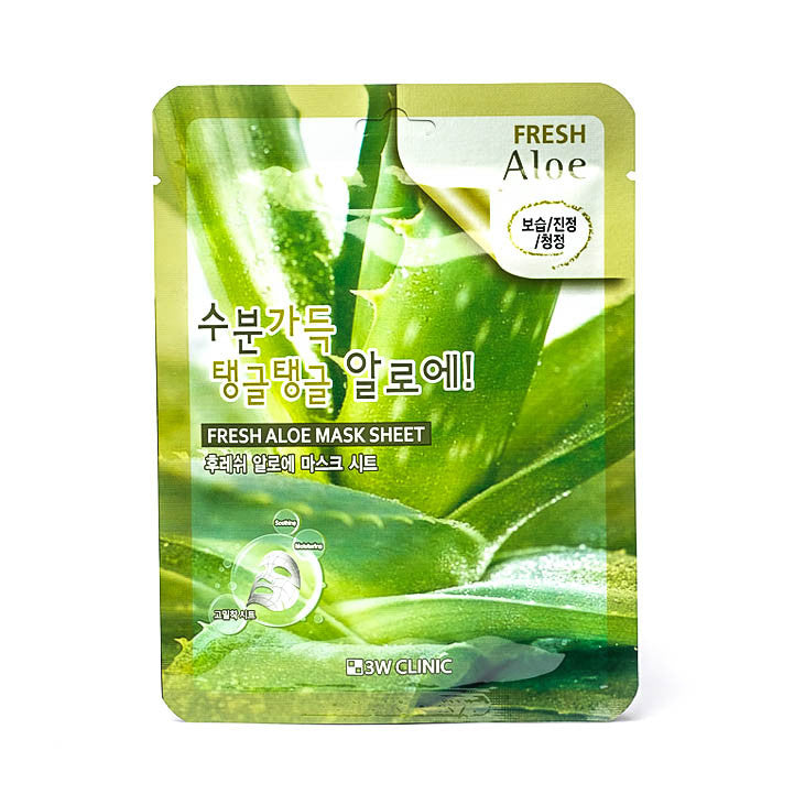 3W Clinic Fresh Aloe Mask Sheet 23g